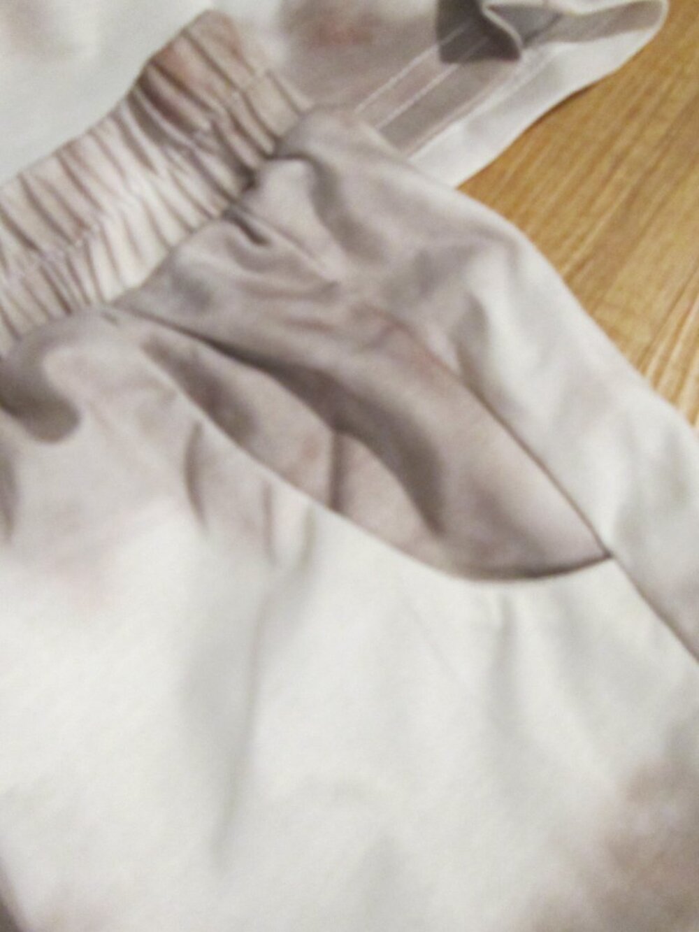 Women s sz Large Tie Dye Beige/white Pajamas Luxury pj's Cute set! long sleeve - Picture 5 of 10